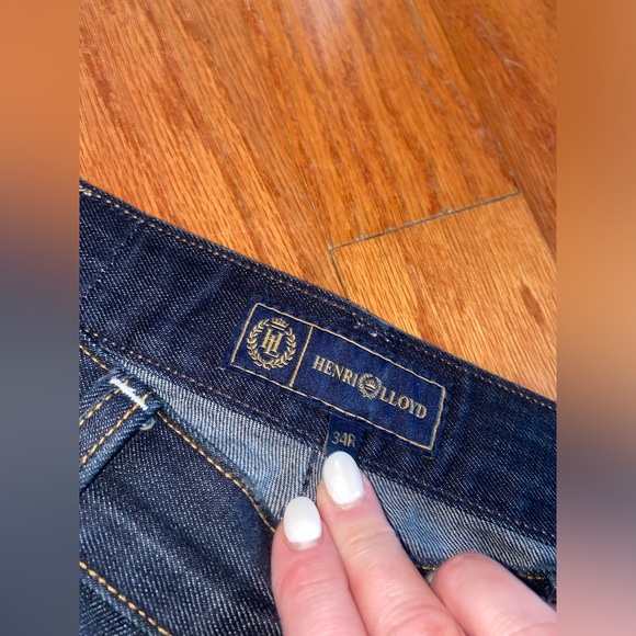 Like New Mens Designer Henri Lloyd Signature Jeans Pants Dark Denim - Picture 3 of 6